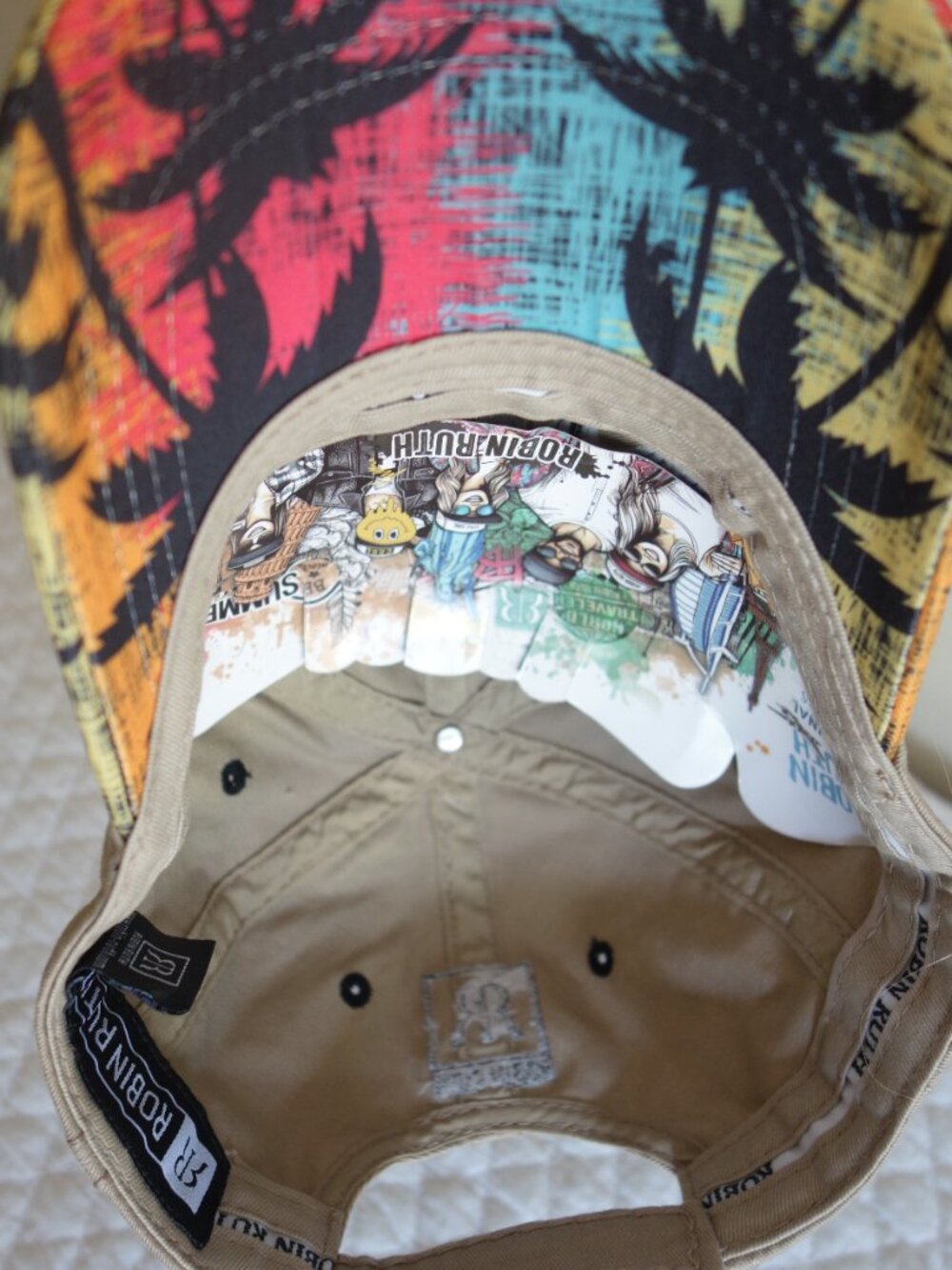 NWT ROBIN RUTH Aloha Hawaii Adjustable Baseball Cap Hat - Picture 5 of 6